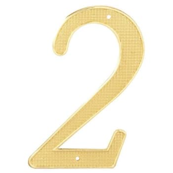 Image for 4" Brass Number 2, Package Of 2 from HD Supply