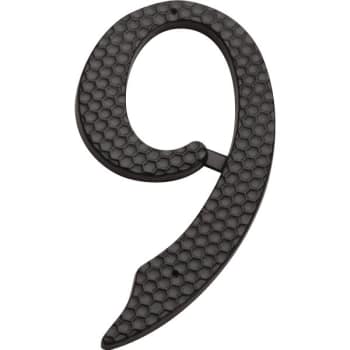4" Black Number 9, Package Of 2