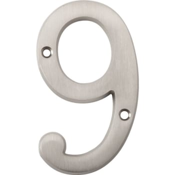 Image for HY-KO 4" Satin Nickel Number 9 from HD Supply