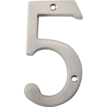 Image for Hy-ko 4" Satin Nickel Number 5 from HD Supply