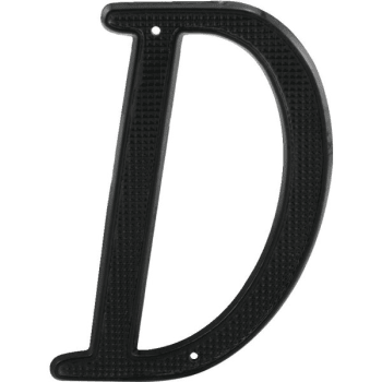 Image for 4" Black Letter D, Package Of 2 from HD Supply