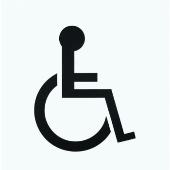 Image for HY-KO "Handicap Access" Wheelchair Symbol Parking Lot Stencil, 24-1/2 X 24-1/2" from HD Supply
