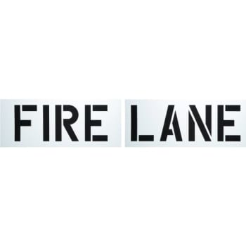 Image for HY-KO "FIRE LANE" Parking Lot Stencil, 12" Letters, 80 x 16" from HD Supply