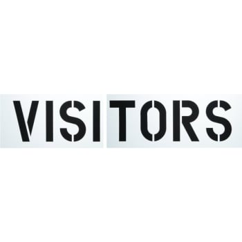 Image for HY-KO "VISITORS" Parking Lot Stencil, 12" Letters, 70 x 16" from HD Supply