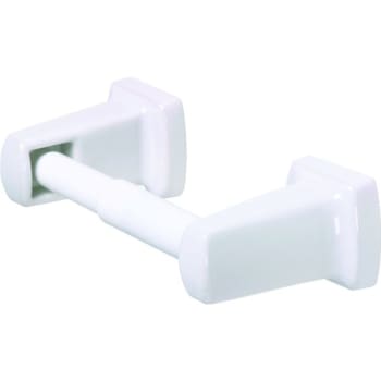 Image for Lenape White Porcelain Toilet Paper Holder Concealed Mount from HD Supply