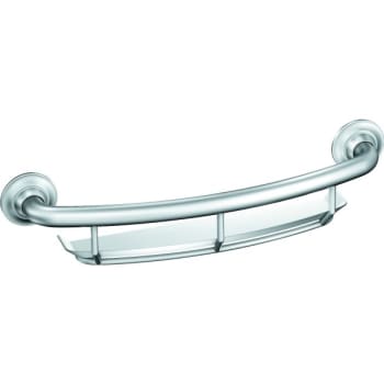 Image for Moen 16 Grab Bar With Corner Shelf Chrome Finish from HD Supply