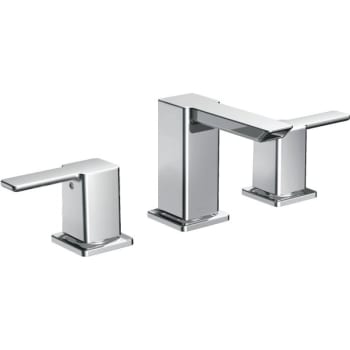 Moen 90 Degree Chrome Two Handle Widespread Bath Faucet Trim With Pop-Up