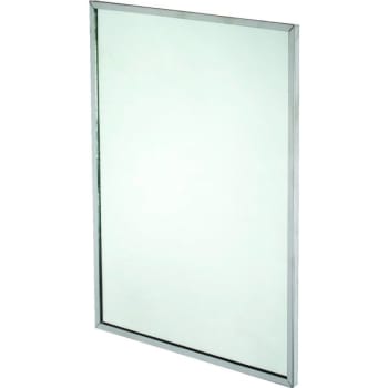 Bobrick® 24 x 30 in Stainless Steel Framed Mirror