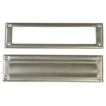 Gibraltar Mailboxes Steel Mail Slot With Satin Nickel Finish
