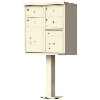 Image for Florence Mfg Vital™ Cluster Box Unit, 4 Large Mailboxes + 2 Parcel Lockers from HD Supply
