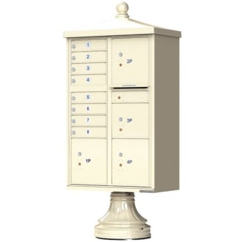 Image for Florence Mfg Vital™ Cluster Box Unit Traditional 8 Mailboxes + 4 Parcel Lockers, Sand Stone from HD Supply