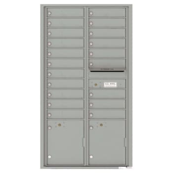 Image for Florence Mfg Versatile 4C, Max Height Suite 20 Mailboxes, 2 Parcel Lockers, 1 Outgoing Silver from HD Supply