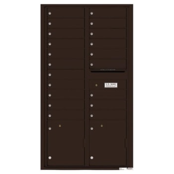 Image for Florence Mfg Versatile 4C, Max Height Suite, 20 Mailboxes, 2 Parcel Lockers, 1 Outgoing Brown from HD Supply