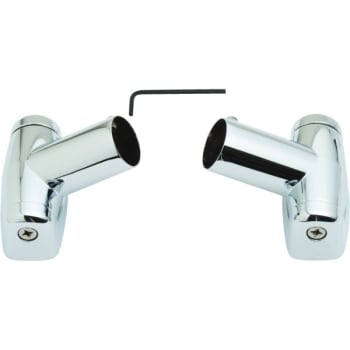 Image for Crescent Replacement Pivot Bracket Set Polished Stainless Steel from HD Supply