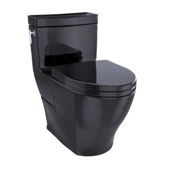 Toto® Aimes® One-Piece 1.28 Gpf Toilet Universal Height, Washlet®+, Ebony