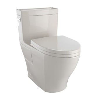 Toto® Aimes® One-Piece 1.28 Gpf Toilet Universal Height, Washlet®+ Ready,bone