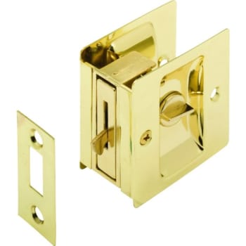 Image for Brass Pocket Door Privacy Lock And Pull from HD Supply