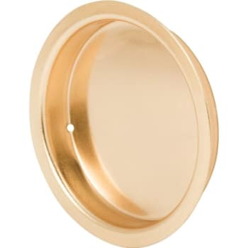 Image for 2" Wardrobe Flush Finger Pull Brass, Package Of 5 from HD Supply