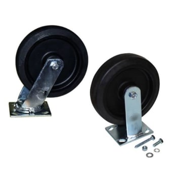 Image for Rubbermaid 8 Inch Swiv & Rig Caster Kit W/hardware For Rubbermaid Platform Truck from HD Supply