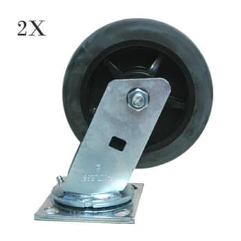 Image for Rubbermaid 6 Inch Swivel Plate Caster Kit For Rubbermaid Platform Truck from HD Supply