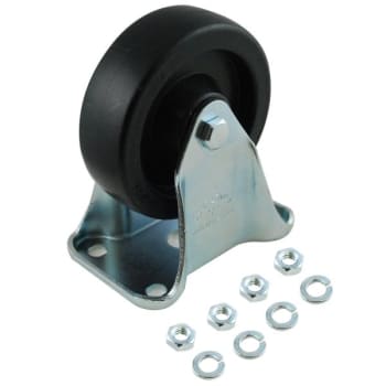 Image for Rubbermaid 4 Inch  Rigid Plate Caster W/hardware For Rubbermaid Utility Truck from HD Supply