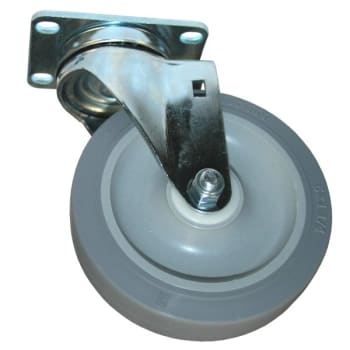 Image for Rubbermaid 5 Inch Swivel Plate Caster For Heavy Duty Ergo Utility Cart from HD Supply