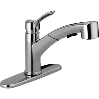 Delta DST Linden Single Handle Kitchen Faucet, Chrome : blogger.com: DIY & Tools delta 1353-dst linden single handle kitchen faucet chrome