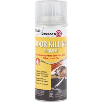 Zinsser 12 Oz Odor Killing Primer Spray Flat Clear