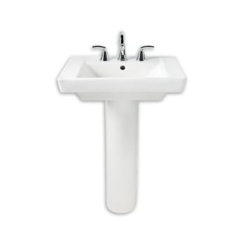 Image for American Standard® 24" Boulevard™ Pedestal Sink Combo Single Faucet Hole White from HD Supply