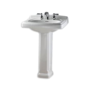 Image for American Standard® 24" Portsmouth Pedestal Sink Combo Single Faucet Hole White from HD Supply
