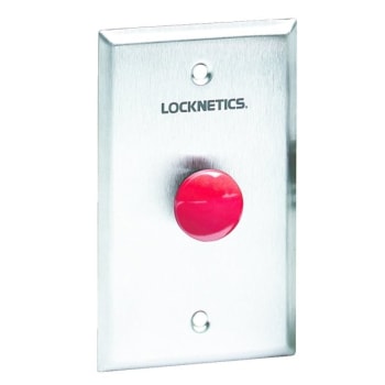 Image for Schlage 700 Series Pushbutton 7/8" Mushroom Button Momentary Contact Red from HD Supply