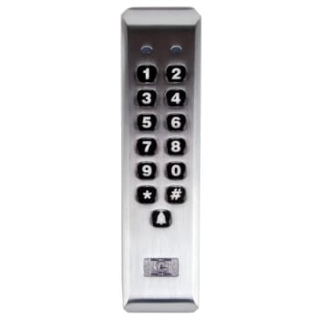 Nortek 212ilm-Al Indoor/Outdoor Mullion-Mount Weather Resistant Keypad Aluminum