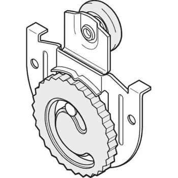 Image for Wardrobe Bi-Pass Door Front 7/8" Dia Roller 1/8" Offset Stanley Package Of 2 from HD Supply