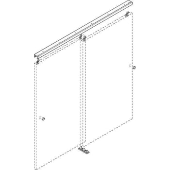 Image for 8' Bypass Slot Hanger Door Set from HD Supply