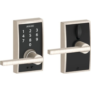 Image for Schlage Century Style Touch Entry Latitude Lever With Flex-Lock, Satin Nickel from HD Supply