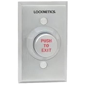 Image for Locknetics Security Adjust Delay Push Button Extream Duty Aluminum from HD Supply