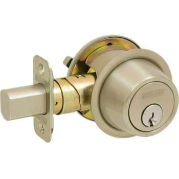 Image for Schlage® B500 Deadbolt, 2.375/2.75" Backset, 1.375 To 1.75" Thk Door, Keyed, Wrought Brass from HD Supply