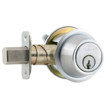 Image for Schlage® B500 Single Cylinder "C" Keyway Deadbolt (Satin Chrome) from HD Supply