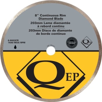 Image for QEP 8 in. Continuous Rim Diamond Tile Saw Blade from HD Supply
