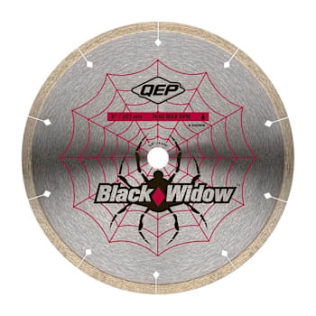 Qep® Black Widow 8 In. Tile Cutting Diamond Blade