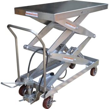 Image for Vestil Silver Hydraulic Steel Cart from HD Supply