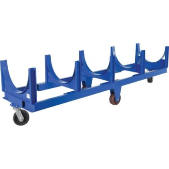 Vestil Blue Heavy-Duty Cradle Cart 123 x 31.5"