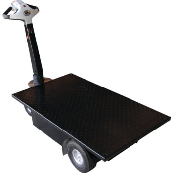 Image for Vestil 750 lb Capacity Black Traction Drive Cart 28 x 48" from HD Supply