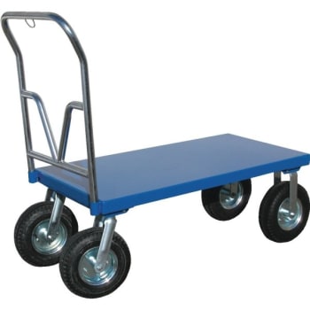 Image for Vestil Blue Pneumatic Tire Platform Cart 30 X 60" from HD Supply