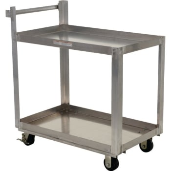 Vestil Silver Service Cart 22 x 36" With 2-Shelf
