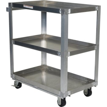 Image for Vestil Silver Service Cart 22 x 36" With 3-Shelf from HD Supply