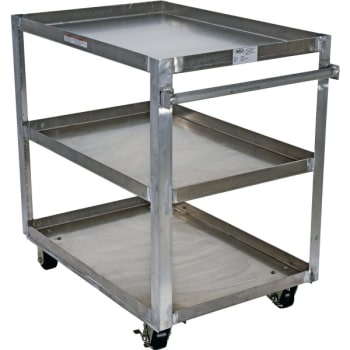 Image for Vestil Silver Service Cart 28 X 40" With 3-Shelf from HD Supply