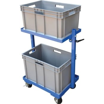 Image for Vestil Blue 2-Shelf 2-Basket Multi-Tier Cart from HD Supply