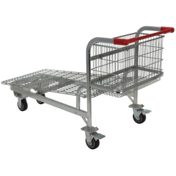 Image for Vestil Silver Nestable Wire Cart 28.75 X 59.25 X 36.75" from HD Supply