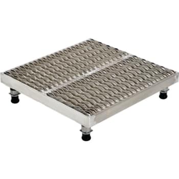 Vestil Aluminum Work-Mate Stand 24 x 24 x 7-3/4" With Serrated Deck